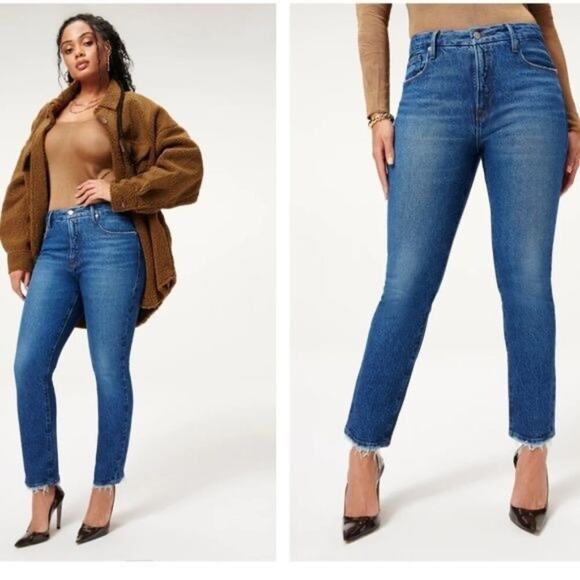 Good American Good Classic Jean in Blue844 Size 4 - Picture 1 of 7
